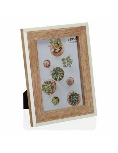 Cadre photo Verre Doré Bois Marron Plastique (19 x 2 x 24 cm) (6 Unités) | Tienda24 Tienda24.eu