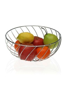 Portafrutta Metallo Cromato (26 x 12 x 26 cm) da Versa, Ciotole e tazzoni - Ref: S3405837, Precio: €9.35, Descuento: %