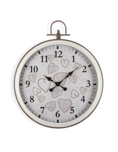 Horloge Murale DKD Home Decor Noir Marron Blanc Fer Oiseau 50 x 4 x 50 cm Bois MDF (2 Unités) | Tienda24 Tienda24.eu