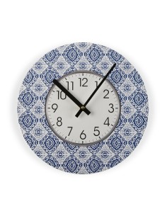 Reloj de Pared Romimex Blanco Verde Rosa Poliestireno 30 x 30 x 4 cm | Tienda24 Tienda24.eu