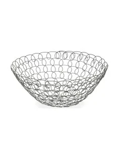 Coupe à fruits Gris Métal (28 x 12 x 28 cm) de Versa, Étagères - Ref: S3406868, Precio: €8.69, Descuento: %