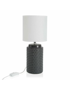 Lampe de bureau Crème Naturel Lin Fer Fibre naturelle 60 W 220-240 V 40 x 40 x 69,5 cm | Tienda24 Tienda24.eu