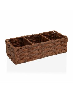 Cesta Multiusos Versa Coração Jacinto-de-água 23 x 6 x 23 cm | Tienda24 Tienda24.eu