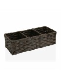 Korb Versa Braun 3 Fächer Polyäthylen (15,2 x 10,2 x 35,6 cm) | Tienda24 Tienda24.eu