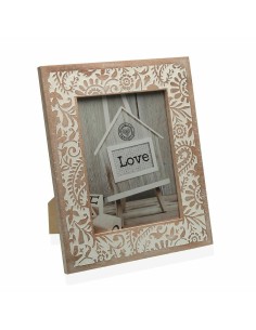 Photo frame Beige Wood Crystal 17 x 2,5 x 22 cm | Tienda24 Tienda24.eu