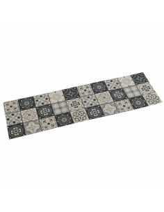 Tischläufer Alexandra House Living Schwarz Grau Textil 180 x 30 cm Samt | Tienda24 Tienda24.eu