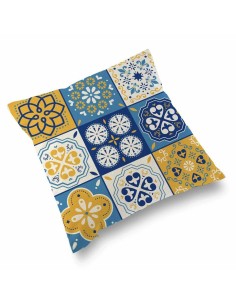 Cuscino Imbottito Versa Mosaico Giallo Poliestere (15 x 45 x 45 cm) da Versa, Cuscini decorativi - Ref: S3408018, Precio: 10,...