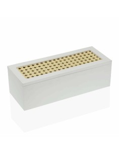 Jewelry box DKD Home Decor Porcelain Pink Golden 14 x 14 x 17 cm | Tienda24 Tienda24.eu