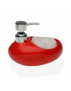 Dispenser di Sapone Versa Rosso Spugna Ceramica (16,5 x 16 x 10,5 cm) da Versa, Supporti e distributori - Ref: S3408158, Prec...