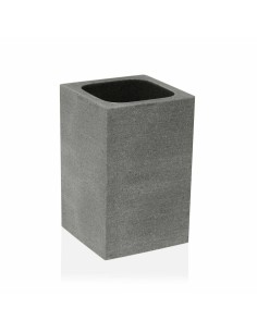 Portaspazzolini da Denti Versa Slate Resina (7,2 x 11,2 x 7,2 cm) da Versa, Supporti e distributori - Ref: S3408252, Precio: ...