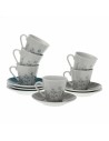 Piece Coffee Cup Set Versa Nomma Porcelain (6 Pieces) (5,8 x 6 x 5,8 cm) | Tienda24 Tienda24.eu