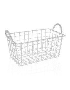 Basket set Versa Blue With lid Marine algae (2 pcs) | Tienda24 Tienda24.eu