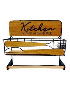 Kitchen Utensils Stand Home ESPRIT Bamboo Stainless steel 8 x 13 x 27 cm 6 Pieces | Tienda24 Tienda24.eu