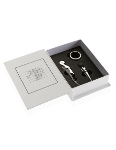 Set d'Accessoires pour Vin Koala Ac Noir Métal 2 Pièces | Tienda24 Tienda24.eu