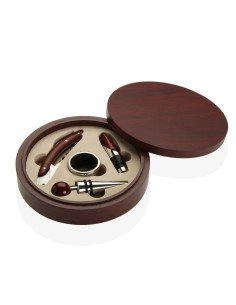 Set of Wine Accessories Andrea House cc66178 Wood Stainless steel 3 Pieces | Tienda24 Tienda24.eu