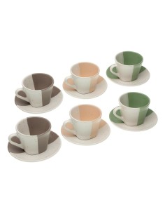 Set di Tazze e Piatti Versa Clara Ceramica (9 x 6,5 x 9 cm) (6 Pezzi) da Versa, Tazze - Ref: S3409575, Precio: €21.89, Descue...