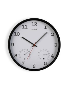 Reloj de Pared Romimex Negro Madera Metal 50 x 50 x 5 cm | Tienda24 Tienda24.eu