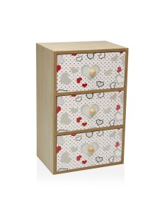 Box-Schmuckkästchen Versa rechteckig Weiß (10 x 8 x 26 cm) | Tienda24 Tienda24.eu