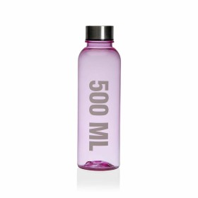 Water bottle Versa Pink 500 ml Steel polystyrene Compound 6,5 x