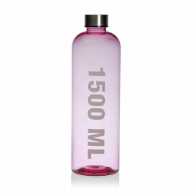 Water bottle Versa Pink 1,5 L Acrylic Steel polystyrene 9 x 29