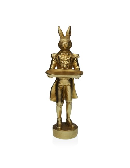 Deko-Figur Versa Gold Hase 16 x 40 x 12 cm Harz | Tienda24 Tienda24.eu