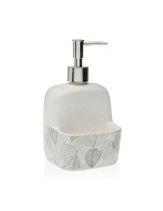 Soap Dispenser Home ESPRIT Grey Natural Wood Resin 7 x 9 x 19 cm | Tienda24 Tienda24.eu