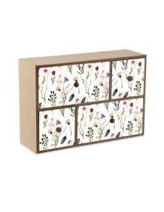 Guarda-Joias DKD Home Decor Relógios 29 x 20 x 9,5 cm Cristal Lilás Branco Madeira MDF | Tienda24 Tienda24.eu