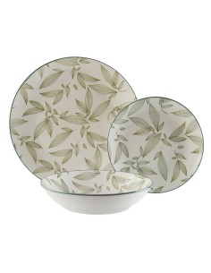 Louça Versa Artesia 18 Peças Verde Porcelana | Tienda24 Tienda24.eu