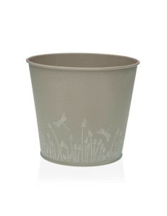 Blumentopf Riviera Ø 40 cm Grau Kunststoff rund | Tienda24 Tienda24.eu