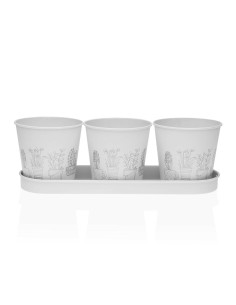 Vaso Autoirrigável Lechuza 50 x 50 cm Preto Prateado Polipropileno Plástico | Tienda24 Tienda24.eu