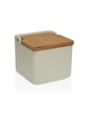 Salzstreuer mit Deckel Versa Beige 12,2 x 11,5 x 12,2 cm aus Keramik Dolomite | Tienda24 Tienda24.eu