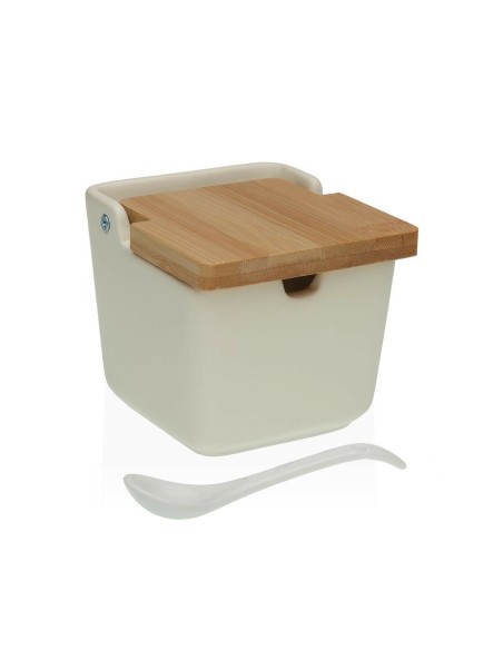 Portazucchero Versa Beige 8,8 x 8,5 x 8,8 cm Ceramica da Versa, Zucchero e latte - Ref: S3410987, Precio: €7.59, Descuento: %