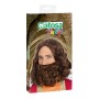 Perruque avec barbe C/C. PELUCA 43624 Marron Roi Mage de BigBuy Carnival, Perruques et postiches - Réf : S1116187, Prix : 7,6...