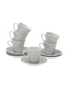 6 Piece Coffee Cup Set Versa Damasco Porcelain | Tienda24 Tienda24.eu