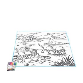 Tappeto DIY Fantastic Color Dinosaurs 111354 di BigBuy Fun, Kit di pittura - Rif: S1121419, Prezzo: 3,17 €, Sconto: %