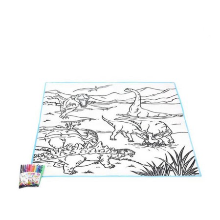 Tapis DIY Fantastic Color Dinosaurs 111354 de BigBuy Fun, Peinture - Réf : S1121419, Prix : 3,17 €, Remise : %