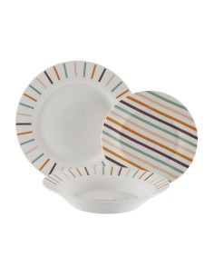 Tableware 18 Pieces Blue Green 1 cm Stoneware | Tienda24 Tienda24.eu