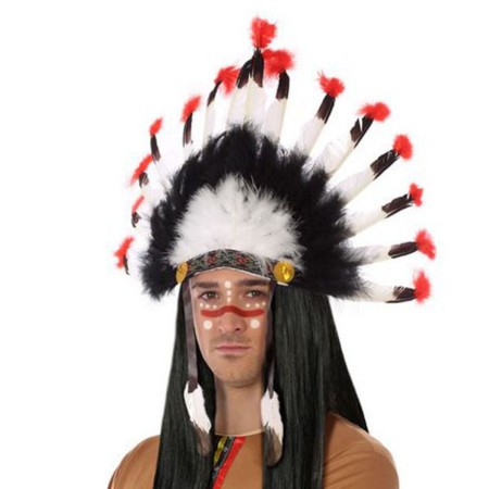 Indian Headdress 39011 Multicolour by BigBuy Carnival, Wigs and hairpieces - Ref: S1122328, Price: 6,04 €, Discount: %