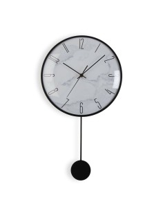 Wall Clock 51 x 5 x 51 cm Crystal Blue Steel | Tienda24 Tienda24.eu