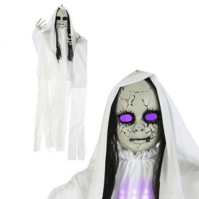 Fantasma Suspenso (100 x 70 cm) Leve Branco de BigBuy Carnival, Halloween - Ref: S1122795, Preço: 11,25 €, Desconto: %