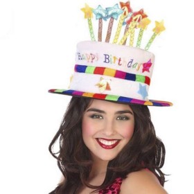 Chapeau d'anniversaire (59 cm) Multicouleur de BigBuy Party, Chapeaux de chasse - Réf : S1122846, Prix : 5,84 €, Remise : %