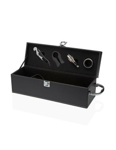 Set d'Accessoires pour Vin Versa Bambou Acier | Tienda24 Tienda24.eu