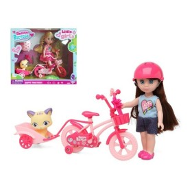 Puppe mit Haustier Dream Bicycle Rosa von BigBuy Fun, Ankleide- & Modepuppen - Ref: S1123546, Preis: 8,34 €, Rabatt: %