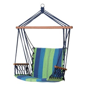 Hammock Multicolour Blue 100 x 50 x 3 cm by BigBuy Garden, Hammocks - Ref: S1124666, Price: 20,80 €, Discount: %