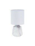 Lámpara de mesa Versa Blanco Cerámica 24,5 x 12,5 x 24,5 cm | Tienda24 Tienda24.eu