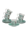 Piece Coffee Cup Set Versa Bicycle 6 Units Porcelain | Tienda24 Tienda24.eu