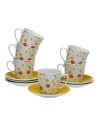 Piece Coffee Cup Set Versa Flandes 6 Units Porcelain | Tienda24 Tienda24.eu