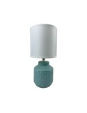 Lampe de bureau Versa Lizzy Bleu Céramique 13 x 26,5 x 10 cm | Tienda24 Tienda24.eu