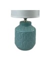 Lampe de bureau Versa Lizzy Bleu Céramique 13 x 26,5 x 10 cm | Tienda24 Tienda24.eu