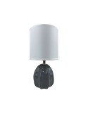 Lampe de bureau Versa Mery 25 W Gris Céramique 14 x 27 x 11 cm | Tienda24 Tienda24.eu